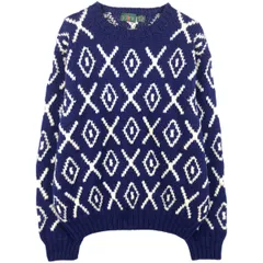 古着 90年代 ジェイクルー J.Crew 総柄 ウールニットセーター メンズXL相当 ヴィンテージ/eaa605862