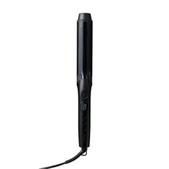 【新品】テスコム ヘアアイロン カールアイロン 38mm径 5段階温度調節 最高温度200℃ ナノセラミック TM364A-K ブラック ポーチ付属 海外対応 温度ロック 温度メモリー デジタル表示 ヘアーアイロン