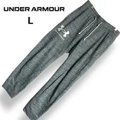 UNDER ARMOUR アンダーアーマー スウェットパンツ グレー 杢グレー ドローコード ビッグロゴ コットン混 ジム トレーニング スポーツ メンズ ルームウェア リラックス 【L】2602060AP