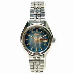 セイコー　2206-0340　ブルー文字盤　自動巻　時計　腕時計　レディース