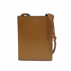 ジルサンダー　タングルスモール　斜め掛け　キャメル　レザー　バッグ　ショルダーバッグ　レディース