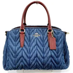 コーチ　COACH　F67472　デニム地　バッグ　ハンドバッグ　レディース　美品