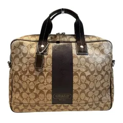 コーチ　COACH　シグネチャー　F70431　ショルダーストラップ無し　バッグ　ビジネスバッグ　ブリーフケース　メンズ
