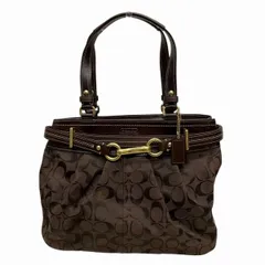 コーチ　COACH　シグネチャー　F15672　ブラウン　バッグ　ハンドバッグ　レディース