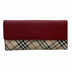 バーバリー BURBERRY ノバチェック Wホック マルチカラー 長財布