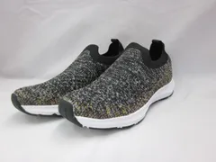 スニーカー スリッポン レディースシューズ 幅広 3Eワイド設計  ムーンスター moonstar  SNGY-L22  ニット 軽量 抗菌防臭 女性用 婦人靴 シンプル おしゃれ  衝撃吸収 シナジークッション  ブラック/ピーチ　23.0㎝