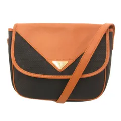イヴサンローラン YVES SAINT LAURENT ヴィンテージ ショルダーバッグ レザー フラップ クロスボディ 斜めがけ 茶 ブラウン 黒 ブラック /JS ■GY18