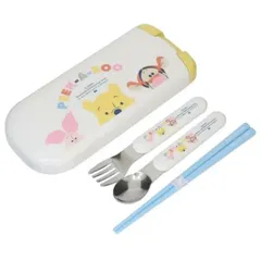 くまのプーさん トリオセット 箸 スプーン フォーク ケース付き PEK-A-BOO カトラリーセット お弁当用