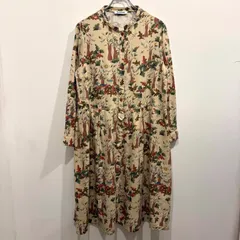 Jocomomola ホコモモラ JOCO ファンタジープリントワンピース 総柄 40 ベージュ系【送料込み】