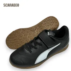 PUMA プーマ ヴィトーリア 2 IT V JR ジュニア インドア トレーニングシューズ キッズ サッカー フットサル ベルクロ ノンマーキング VITORIA 108506-01 24.5