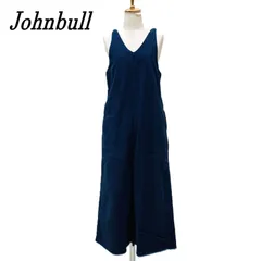 Johnbull ジョンブル デニムサロペット ワイド M インディゴ