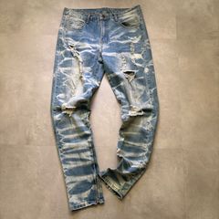 ✨希少素材 Y2K ジョーダン・クレイグ デニム ダメージ加工 お兄系 