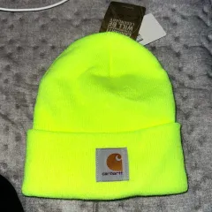 カーハート ネオングリーン ビーニー 蛍光