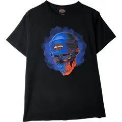 古着 ハーレーダビッドソン Harley-Davidson ドクロ柄 スカル柄 モーターサイクル バイクTシャツ メンズL相当/eaa615537