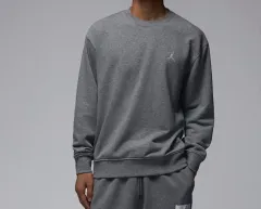 ナイキジョーダンエッセンシャルズ ループバッグ フリース クルーネック スウェットシャツ グレー