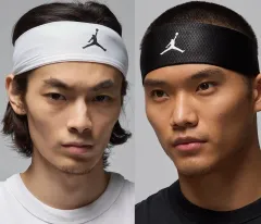 ナイキ ジョーダン ドライフィット ヘッドバンド 白 ブラック