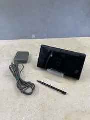 【動作OK・安心補償】 ニンテンドー DS Lite  ジェットブラック 本体  USG-001 動作確認済み 純正アダプター付属 0219-217