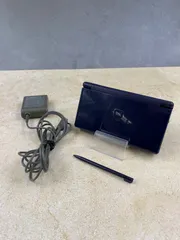 【動作OK・安心補償】 ニンテンドー DS Lite  エナメルネイビー 本体  USG-001 動作確認済み 純正アダプター付属 0219-219
