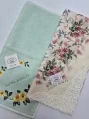 【新品】LAURA ASHLEY レディースハンカチ & タオルハンカチ セット