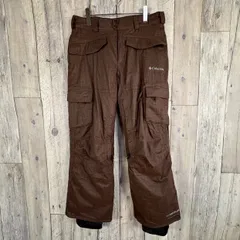 Columbia コロンビア TITANIUM ブラウン 防寒 耐水 撥水 スノボ スノーボード スキー ウェア 裏地フリース ナイロン カーゴパンツ メンズ S サイズ