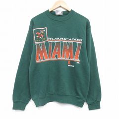 90s USA製 ヴィンテージスウェット カレッジ マイアミハリケーンズ XXL 