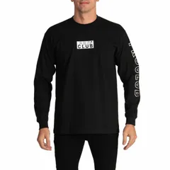 PRO CLUB EMBROIDERED BOX LOGO L/S HEAVYWEIGHT T-SHIRT [black] 114emb  プロクラブ ロンT