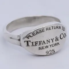 10号 TIFFANY&CO. リターン トゥ ティファニー オーバル タグ リング