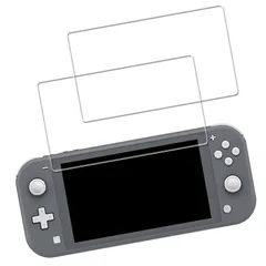 日本旭硝子製 対応 Switch Lite 用 ガラスフィルム (2枚) 強化ガラス 液晶保護フィルム 9H硬度