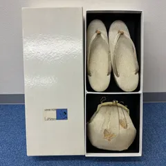 【ZA145-z】HANAE MORI 草履 ハンドバッグ 和装用  和装小物 蝶 lakimono 森英恵 モリハナエ 金色