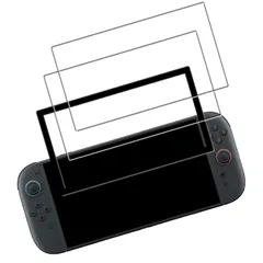 ガイド枠付き 日本旭硝子製 対応 Switch 2 用 ガラスフィルム 強化ガラス 液晶保護フィルム 9H硬度, 2枚