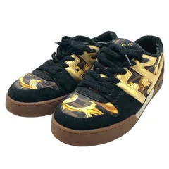 フェンディ FENDI ×FENDACE　ローカットスニーカー ７E1538 ブラック×ブラウン×ゴールド メンズ スニーカー