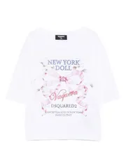 DSQUARED2 プリントコットン Tシャツ 送料無料