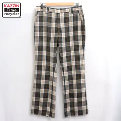 70s vintage HAGGER チェック柄 スラックスパンツ メンズ Lサイズ相当