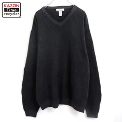 00s イギリス製 Eddie Bauer Vネック ニットセーター メンズ 表記XLサイズ