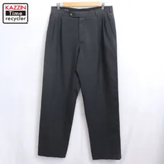 00s LANDS' END 2タック ウール スラックスパンツ メンズ 表記32サイズのサムネイル