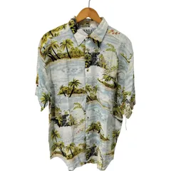 ユーズドフルギ USED古着 k.a.d レーヨン アロハシャツ メンズ import：L 