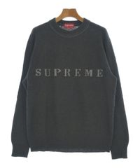 Supreme サマーニット L 黒 腰ビッグロゴ クルーネック - メルカリ