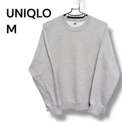 a2092 ユニクロ UNIQLO スウェットシャツ M ライトグレー トレーナー
