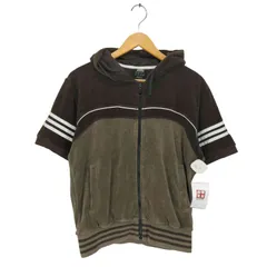 アディダス adidas バック刺繍 パイルショートスリーブパーカー Y2K レディース import：M 