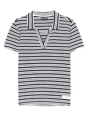 EA7 エンポリオ アルマーニ ストライプ ポロシャツ 送料無料