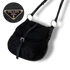 プラダ　PRADA トライアングルロゴ　ショルダーバッグ　クロスボディバッグ　テスートナイロン　ブラック　黒