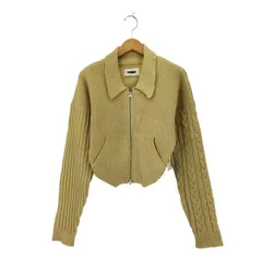 ヴィアヴァンダ viavanda CUTTING DOUBLE ZIP KNIT CARDIGAN ニットカーディガン レディース FREE 