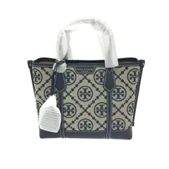 TORYBURCH トリーバーチ 2WAYバッグ ペリーTモノグラム  ジャガードキャンバス    グレー/ネイビー レディース / 240001187536
