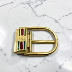 GUCCI　グッチ シェリー　インターロッキング　ゴールド　ベルトバックル　ベルト幅3.0