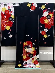 振袖 仮絵羽 金駒 金彩 舞台衣装 正絹 未仕立て品 八掛付き MOK904