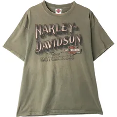古着 ハーレーダビッドソン Harley-Davidson ファイヤーパターン モーターサイクル バイクTシャツ メンズXL相当/eaa615522