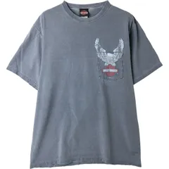 古着 ハーレーダビッドソン Harley-Davidson 鷲柄 イーグル柄 モーターサイクル バイクTシャツ メンズL相当/eaa615523