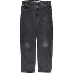 古着 リーバイス Levi's 505 REGULAR FIT ブラックデニム テーパードデニムパンツ メンズw33相当/eaa615328