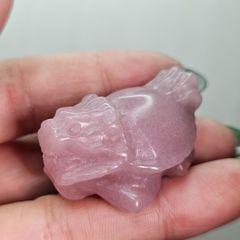 天然石　ロードナイトシリカ　ロングイ　ミニサイズ　瑪瑙台座付き⭐️2685 天然石 ロードナイトシリカ ロングイ ミニサイズ 瑪瑙台座付き⭐️2685