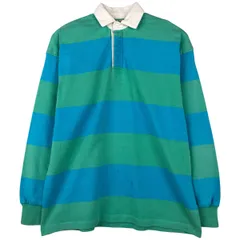 古着 80~90年代 エルエルビーン L.L.Bean ボーダー柄 長袖 ラガーシャツ USA製 メンズXL相当 ヴィンテージ/eaa613619